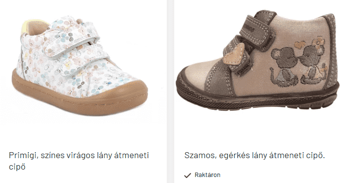 Kislány átmeneti cipő a hercegnőnknek